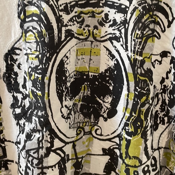 DKNY JEANS Men's T-Shirt, 100% Cotton Skull Tee, Short Sleeve Top Size XXL - Picture 4 of 5